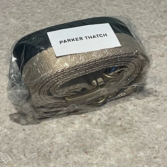 Parker Thatch Crossbody Strap - Sold Out Blk & Metallic - New org. packaging. - Picture 2 of 5